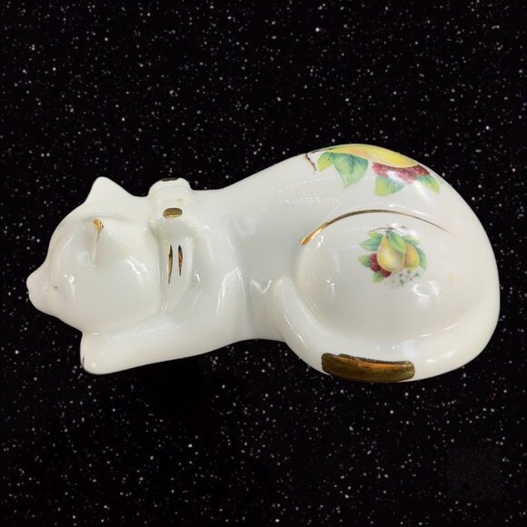 Formalities Baum Bros Ceramic Porcelain Resting Sleeping Painted Cat Figurine - Picture 3 of 10